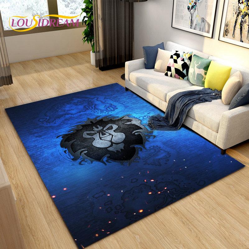 3D World of Warcraft , WOW Game Area Rug Large ,Carpet Rug for Living Room Bedroom Sofa Doormat Decoration ,Kids Non-slip Floor Mat