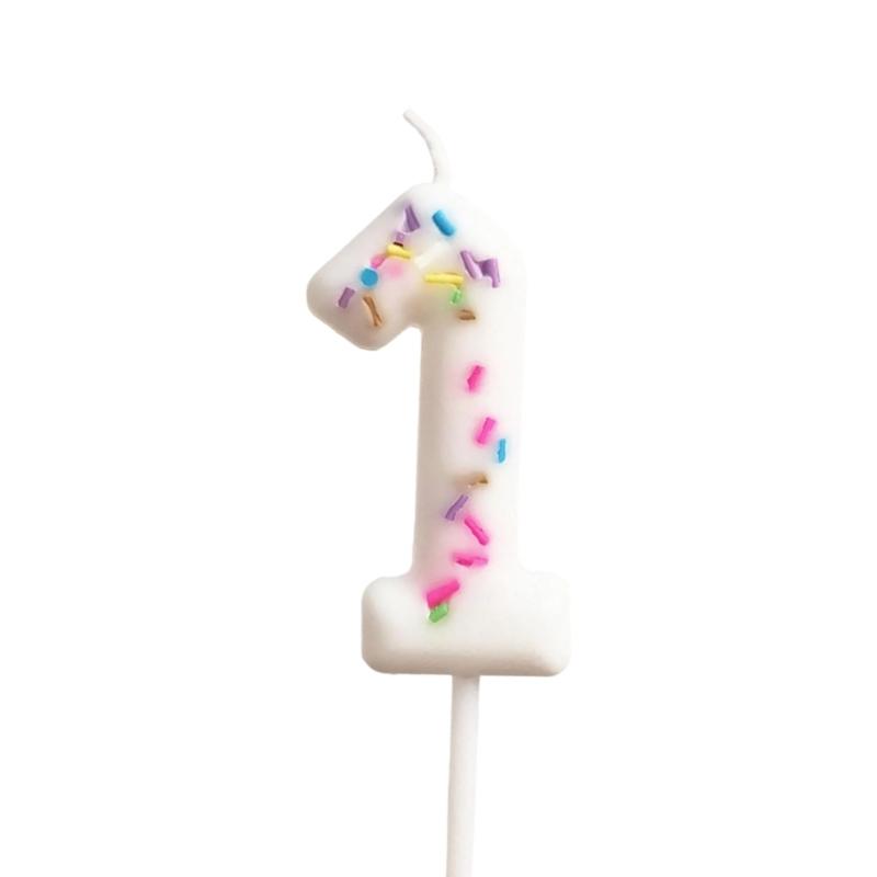 Unique Kids Birthday Cake Candle Decoration Colorful Wax Number for Party Celebration and Family Gatherings