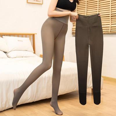 12 cm wysokiej talii zimowe legginsy damskie grube legginsy z wysokim stanem obcisłe spodnie