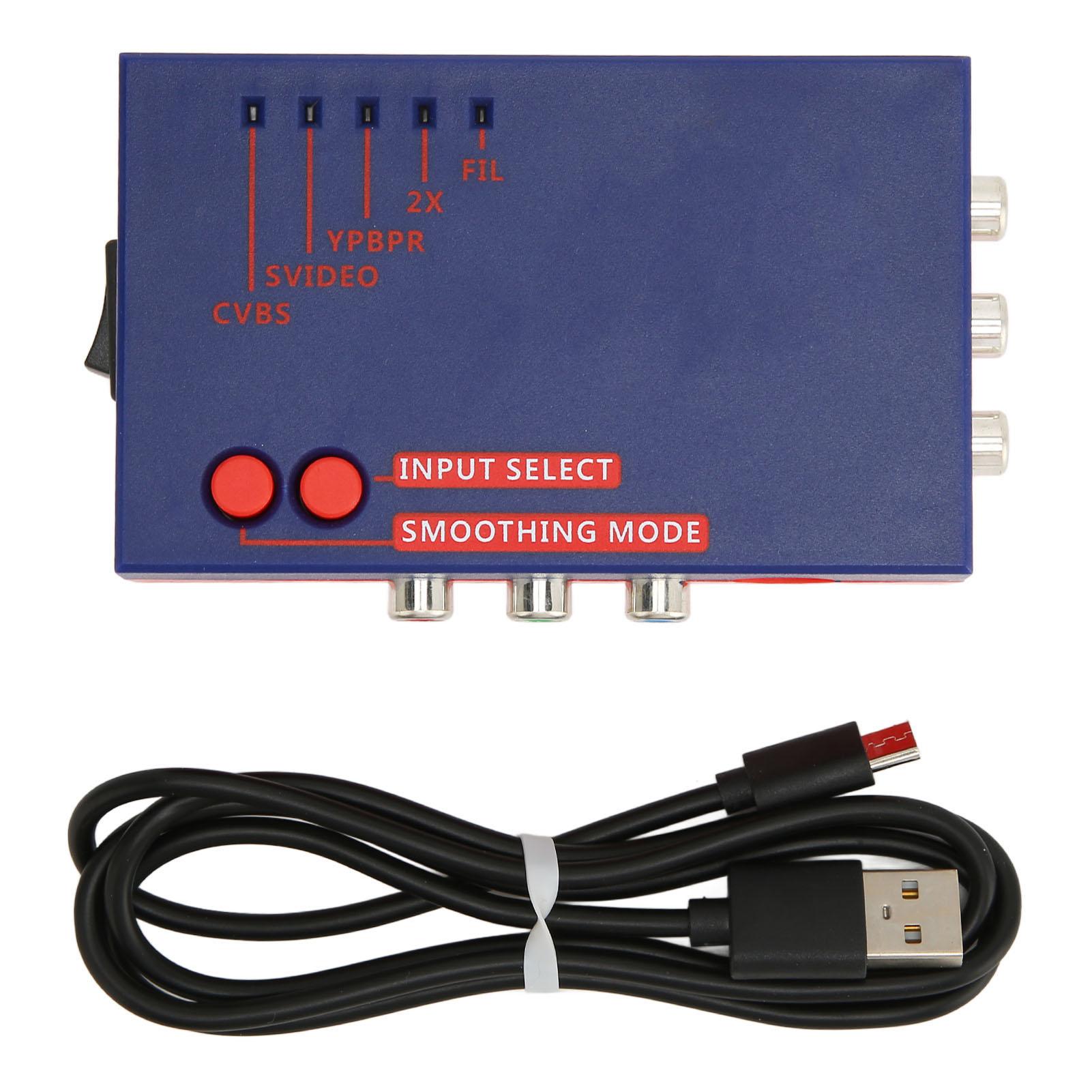 

Для RetroScaler2x Конвертер AV в HD Мультимедийный Интерфейс Совместим с RetroScaler2x Line синий