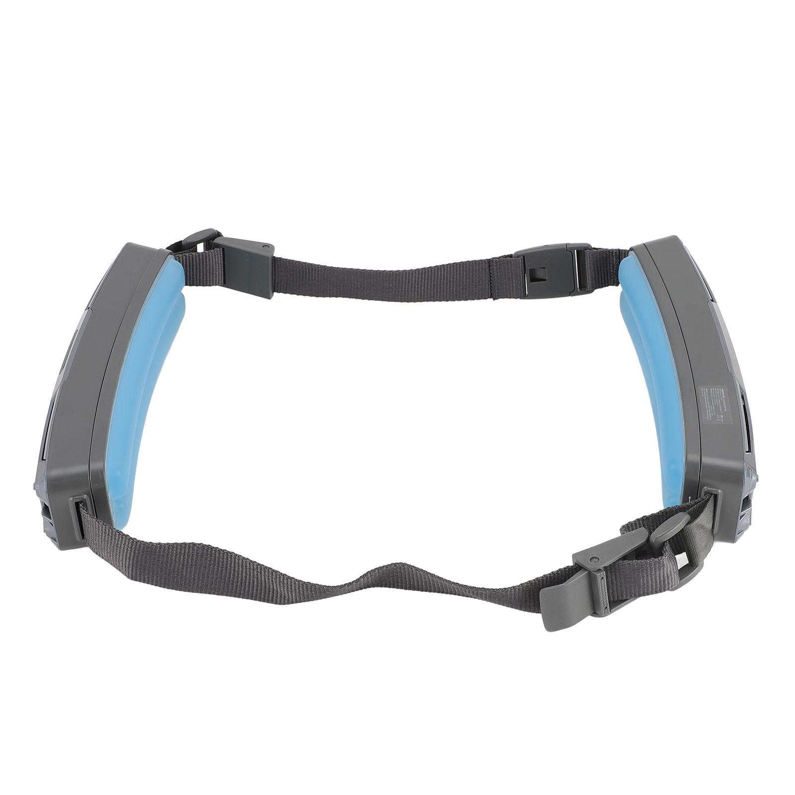 

Носимая поясная вентилятор с двухсторонним охлаждением и регулируемым ремнем, 6500 об/мин, бесконтактная зарядка для серый