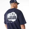 T-shirt - New Era - New York Yankees - Oversize - Graphisme D'équipe - 100% Coton