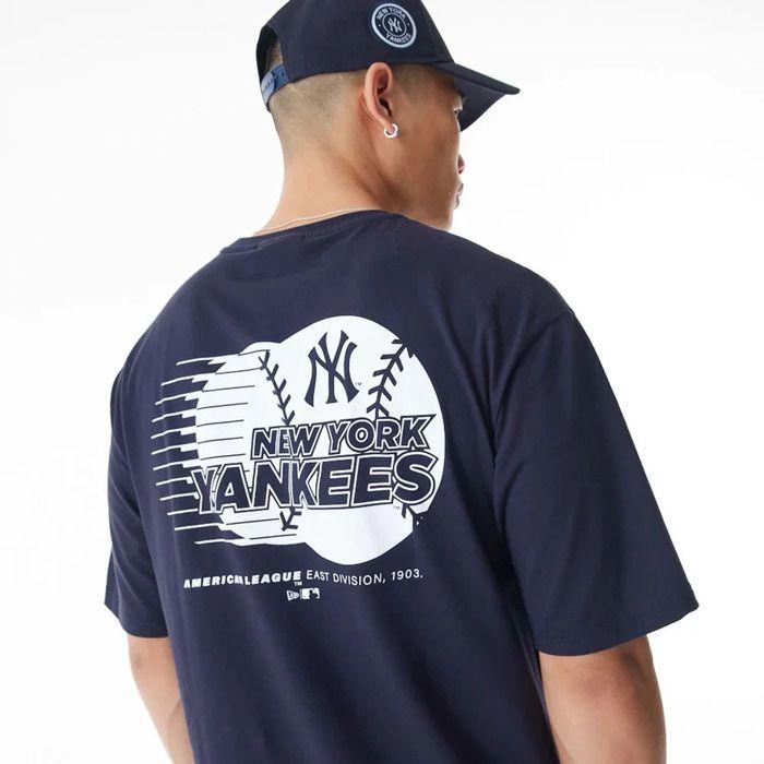 T-shirt - New Era - New York Yankees - Oversize - Graphisme D'équipe - 100% Coton