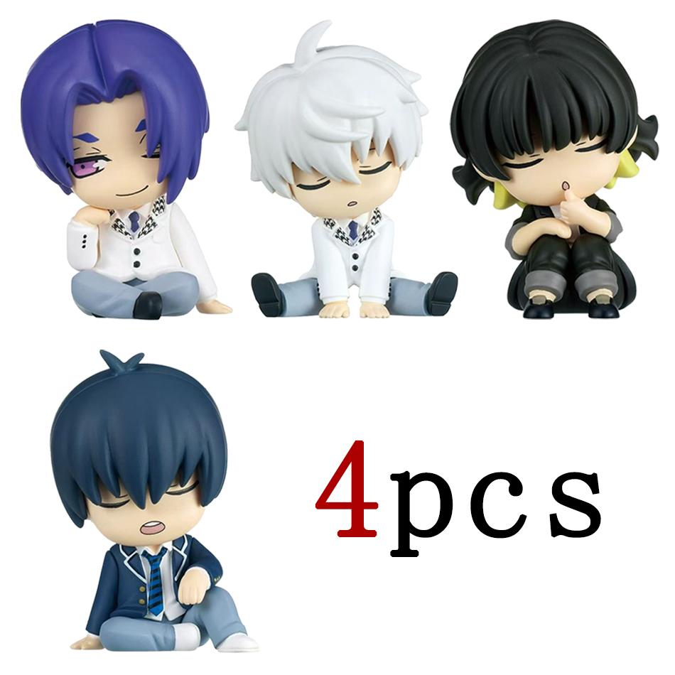 

New Blue Lock Gk Anime Figure Isagi Yoichi Bachira Best Shoulder To Shoulder Sleep Q-Version Kawaii Model Statue Boy Toy Present (As shown-10795)-