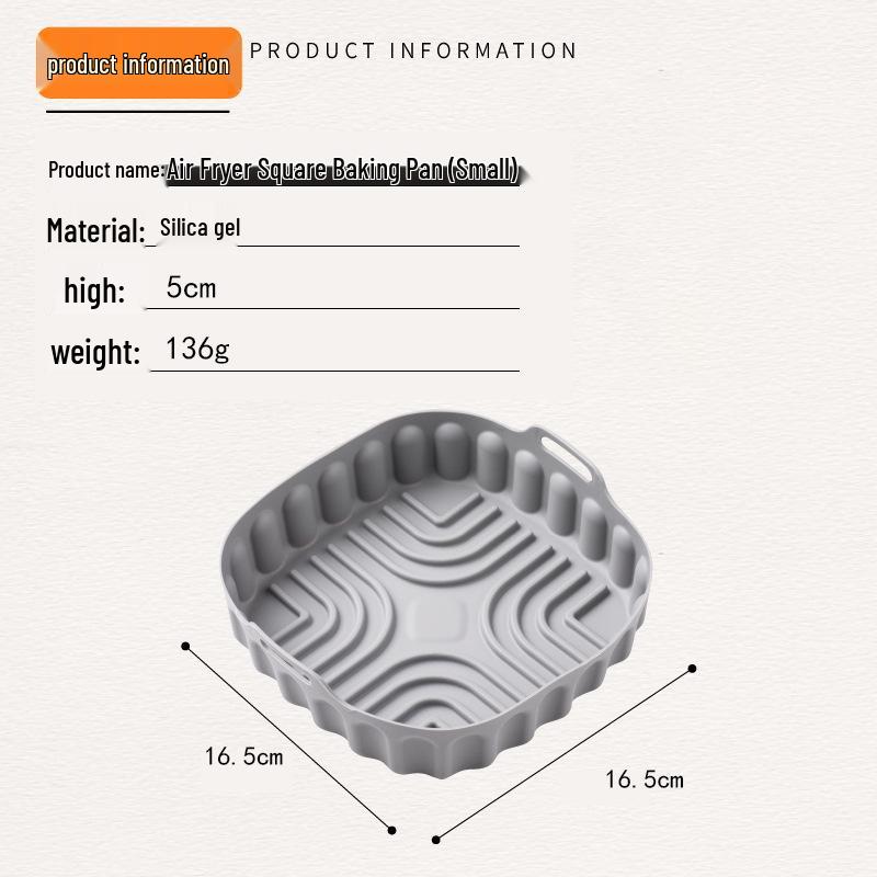 Silicone Air Fryer Baking Mat and Cake Tray