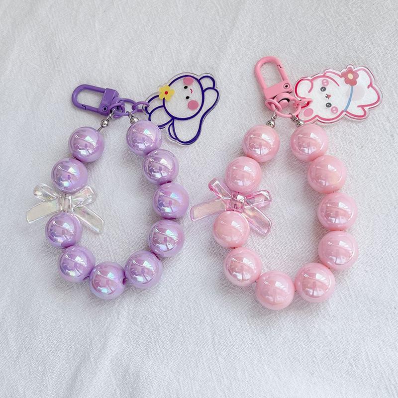 1Pc Cartoon Anti-Lost Bracelet For Mobile Phone Case Wrist Strap Car Keychain Cute Phone Charm