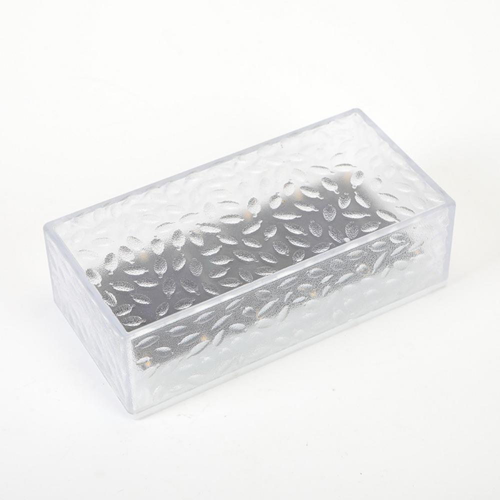 White/Warm White Light Ice Cube Brick Lights Solar Pathway Landscape Lamp  Outdoor