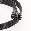 50cm PCIE GPU Stromkabel 8-Pin auf 6+2-Pin für GPU-Netzteil mit U-Klemmen