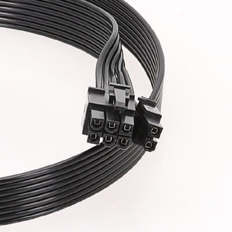 50cm PCIE GPU Stromkabel 8-Pin auf 6+2-Pin für GPU-Netzteil mit U-Klemmen