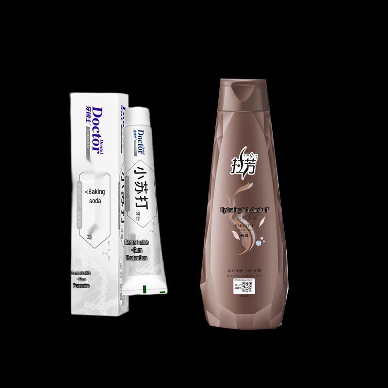 Dr. Ya Baking Soda Toothpaste & Anti-Dandruff Shampoo Set