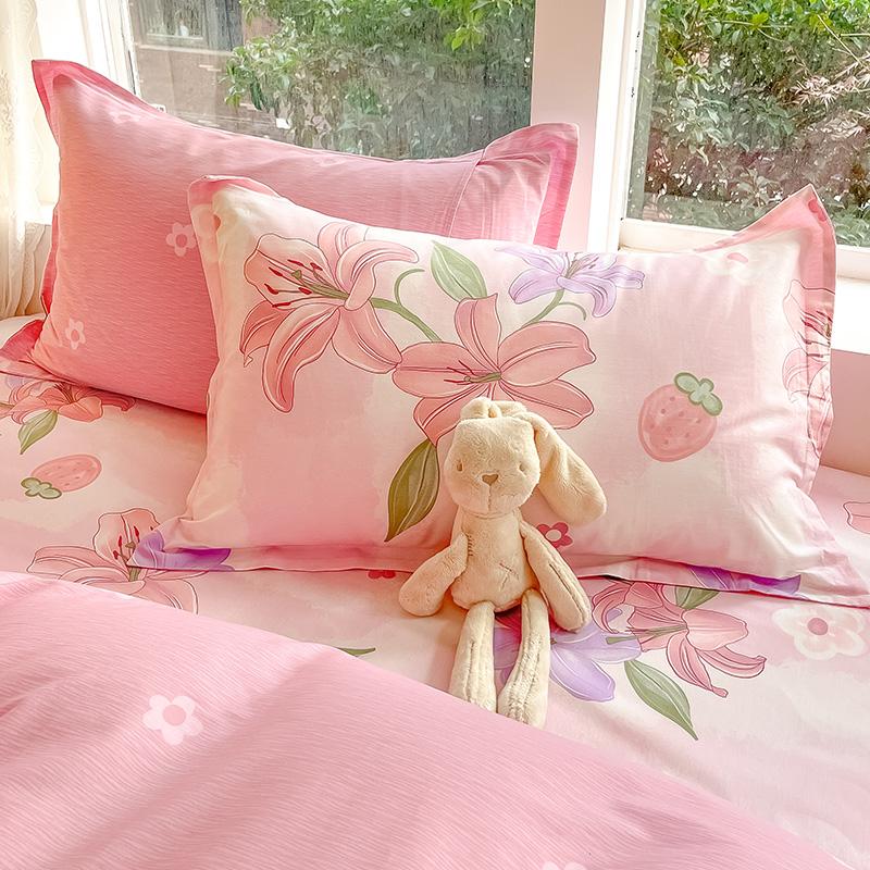 100% Cotton 1 Piece 48cm*74cm Pillowcase Beauty Floral Printing Pillow Case Cover For Bedroom