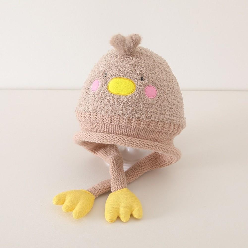 Pig Knitted Hat Bear Ear Protection Hat Cute Baby Plush Hat  Boy