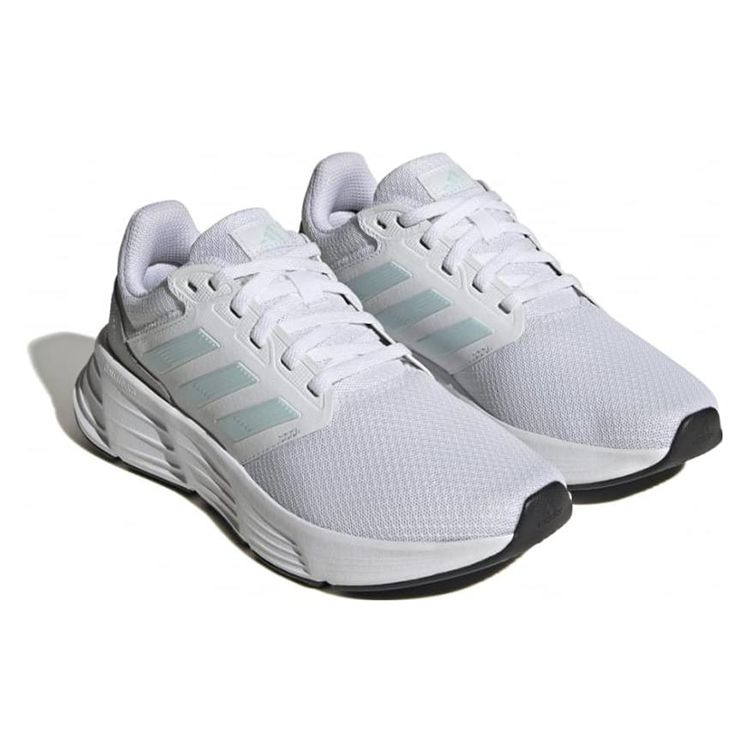 Adidas Galaxy 6 White Almost Blue Women Sneakers Footwear-White Matte-Silver HP6646