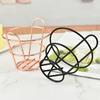 French Fry Holder Stainless Steel Heavy Duty Cone Like Fry Basket French Fries Holder Food Restaurant Table Serving Supplies