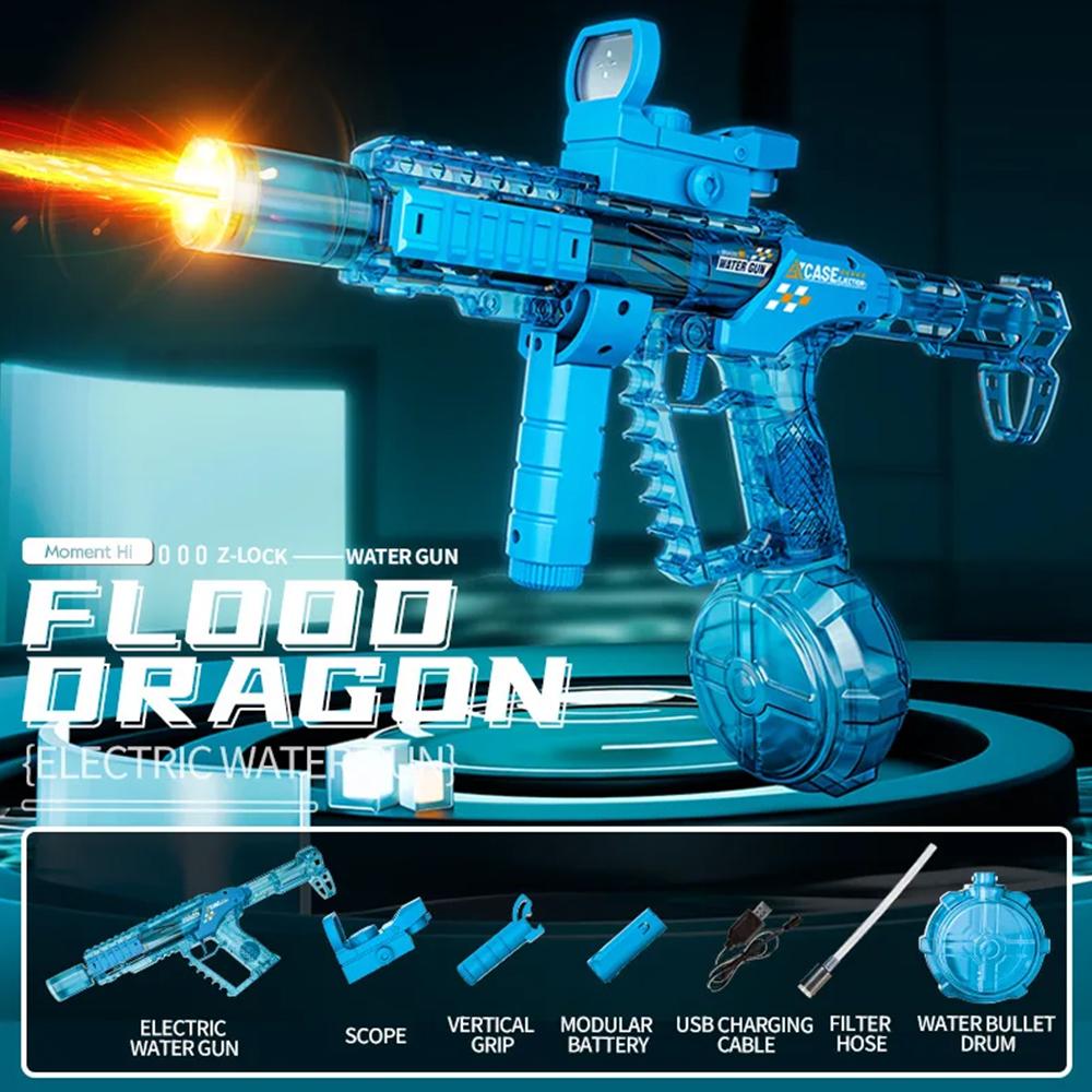 Fire Breathing Dragon Electric Water Guns Toys for boy Automatic Linkage boy Shooting Game Squirt Gun Summer Outdoor Toy