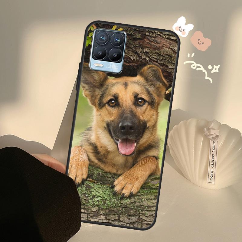 German Shepherd Dog Case For Realme C71 C63 C61 C55 C51 C53 C25 C65 C67 C75 11 12 13 14 15 Pro Plus GT6 GT7 Pro