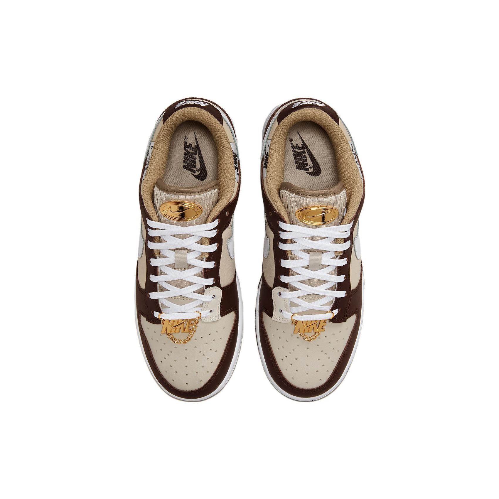 Nike Dunk Low Light Orewood коричневые женские кроссовки белые DX6060-111 35.5 — фото 4