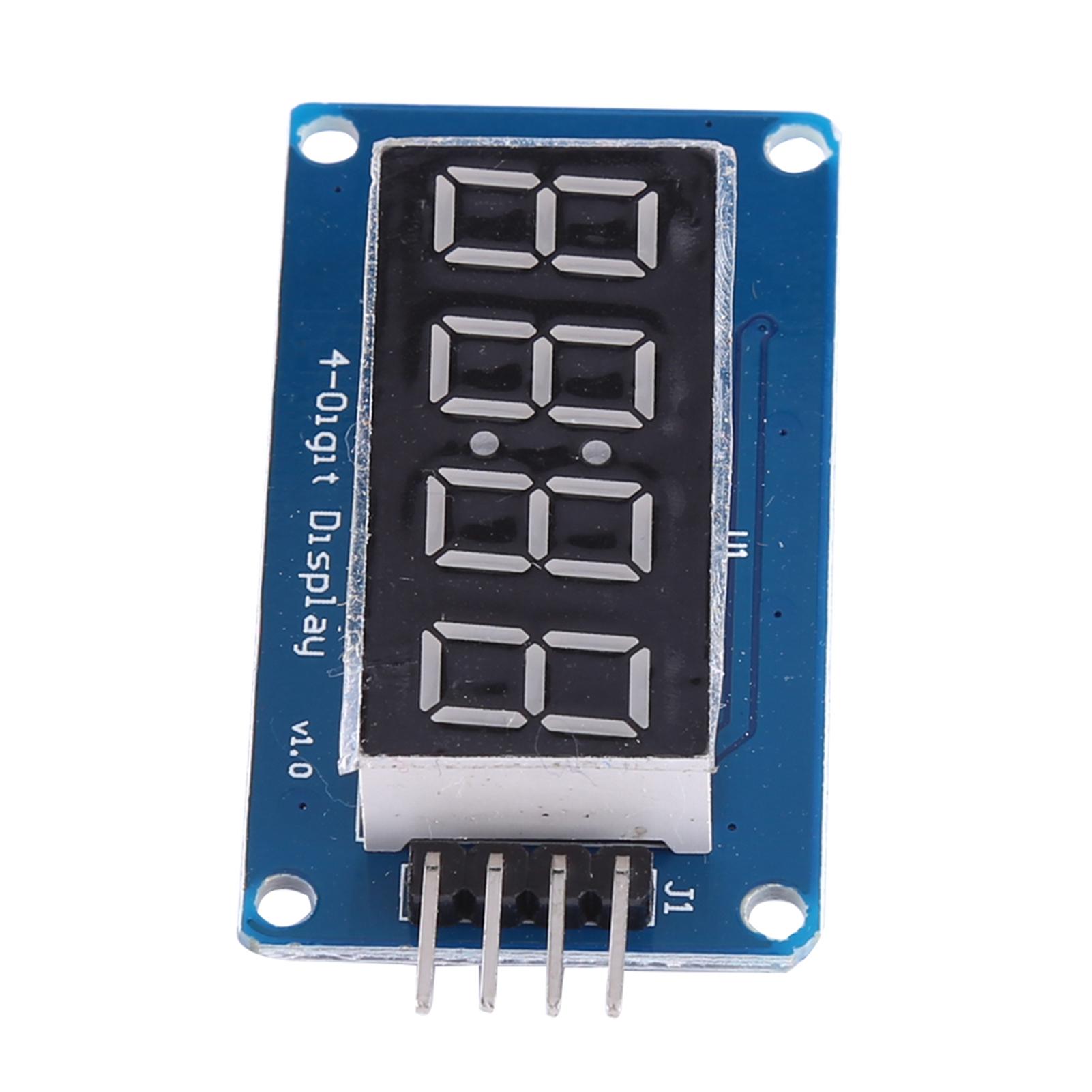 

Red Light LED Digital Display 4 Digit 7 segments Module Adjustable Brightness
