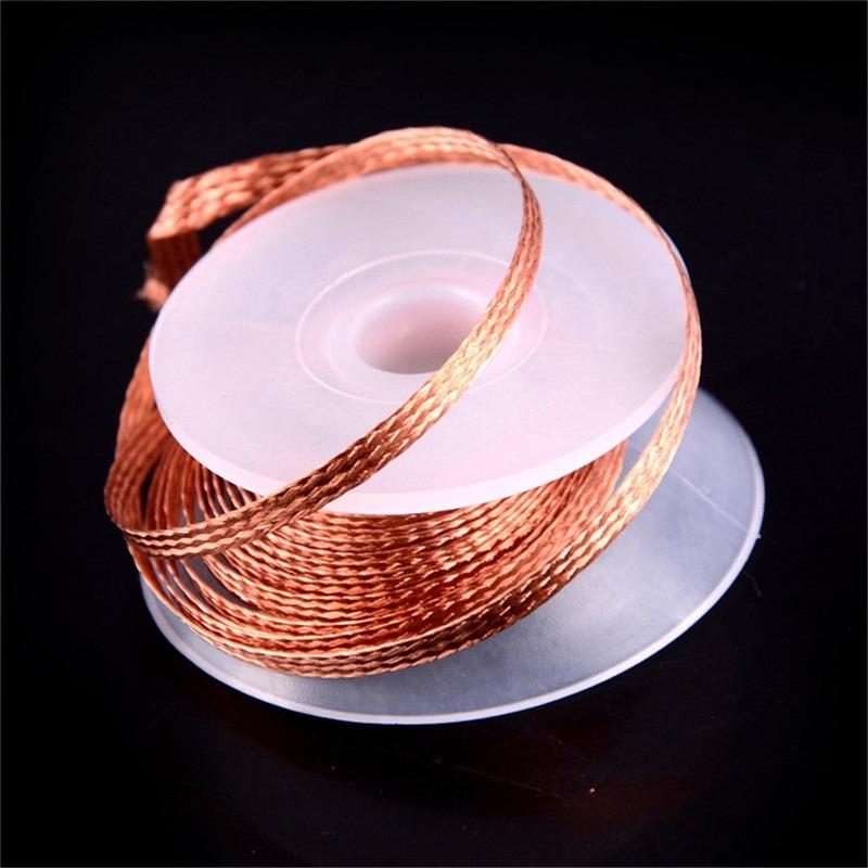 Desoldering Braid Tape Copper Solder Wire Soldering Wick Tin Solder Removal Braid Welding Wire BGA Repair Tool 1.5/2/2.5/3/3.5mm