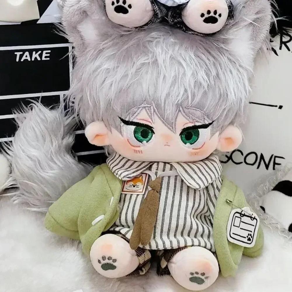 [in Stock]20cm Anime Ava Alien Stage Till Ivan Plush Cotton Handsome Boy BL Stuffed Body Cosplay Tail with Ear Birthday Gift