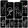 Cartoon Stickman Matchman Phone Case For Xiaomi Poco X7 X6 X5 Pro F7 Ultra Redmi 15C 15 13C 13 12C 12 10 10A 10C 9 9A 9C 9T Cove