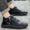 Plus Size Luxury Brand Men Casual Shoes Fashion Men's Boots Genuine Leather Ankle Boots Handmade Work Shoes Designer Short Boots