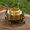 Stainless Steels Alcohols Stove Bracket Outdoor Camping Alcohols Cooker Holder Detachable Crosses Stand for Hiking