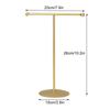 Metal Frame Jewelry Display Stand Round Base Necklace Holder T-Shaped Stand  Woman Accessories