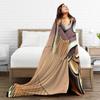 Warm Soft Blanket Picnic Psyduck Angry Throw Blanket Flannel Bedspread For Couch Chair Funny Sofa Bed Cover