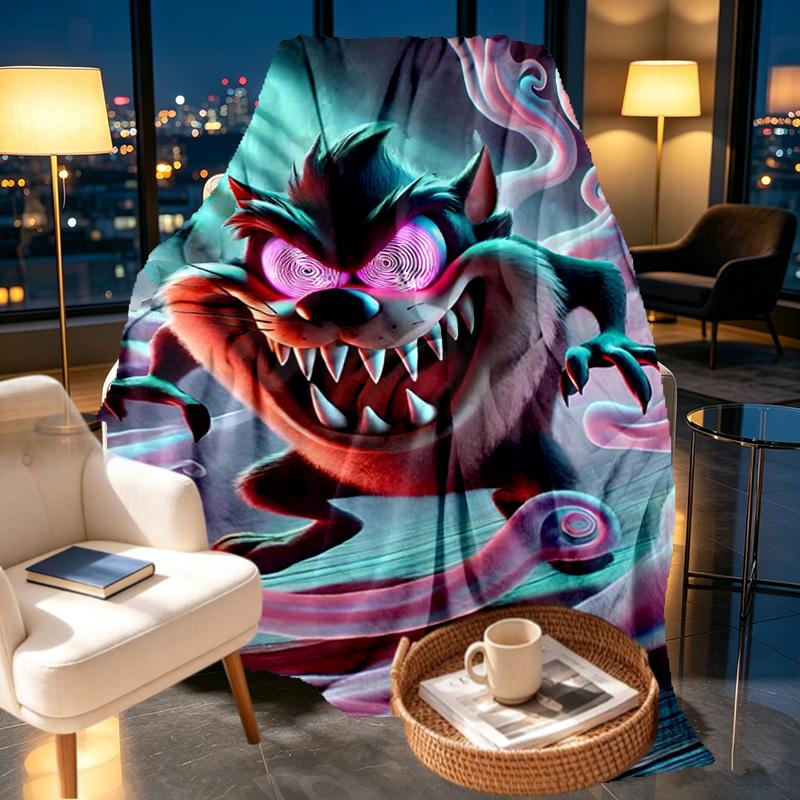Tasmanian Devil Print Blanket - Soft & Comfortable, for Bedroom, Travel, Sofa, Home Decoration - Birthday Christmas Gift for Friend