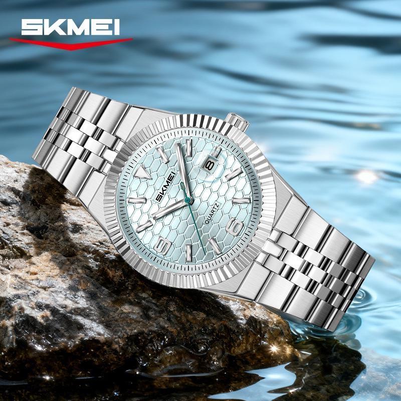 Men's Quartz Watch Classic Style Waterproof Luminous Date Display Stainless Steel Wristwatch For Women