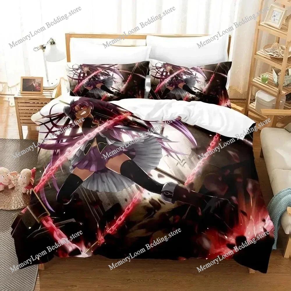 Puella Magi Madoka Magica Cute Bedding Set Cartoon Anime Adult Kid Bedroom Soft Duvet Cover 3D Print Vibrant Kawaii Anime Set