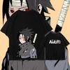 Naruto Short-sleeved T-shirt Men's Summer Anime Sasuke Surrounding Teenagers and Students Pure Cotton Loose Half-sleeves