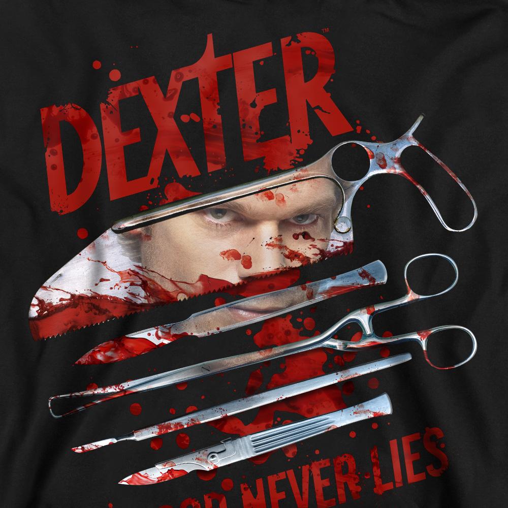 Dexter Unisex Adult Blood Never Lies Sweatshirt