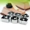 Stainless Steel Mousse Ring Cake Mold Round Flower Square Shape Cutting Die Biscuit Dessert Mold Pastry Cutter Baking Mould 2021