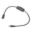35cm 5V Charging Cable Type C To 4.0x1.7mm Plug with Switching Control for LED Lights Router Fan Wireless Speaker