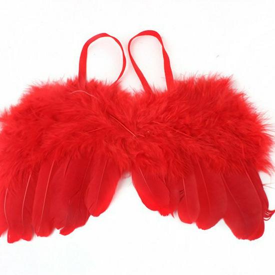 Europäische & Amerikanische Engelsfederflügel Kostüm für Babyfotografie