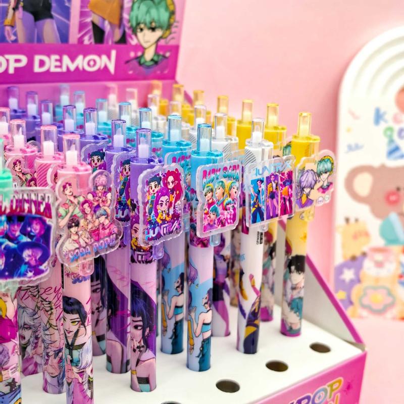 5 Stück Kpop Dämonenjäger Gelstifte Schreiben Glatte Stifte Schnelltrocknende Neutrale Stifte Bürobedarf Schüler Schreibwaren Geschenke