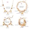 Handmade Look Stainless Steel Marine Jewelry Adjustable Length Starfish Shell Necklace/Bracelet Summer Fashion Gift