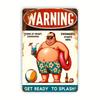 Vintage Tin Sign Wall Art Rustic Metal Decor 8x12 Inch Bar Cafe Man Cave Garage Home Humor Warning Sign Weatherproof Durable