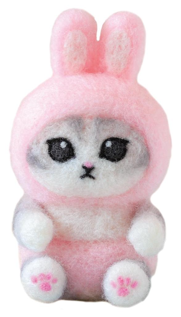Hamanaka Wool Felting Kit, Needle Felted, mofusand Series, Bunny, H468-000-109