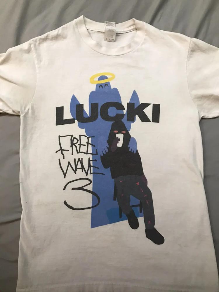 

LUCKI FREEWAVE 3 Rapper Short Sleeve White All Size Tee Shirt HH143 Unisex T-Shirt XXXXL