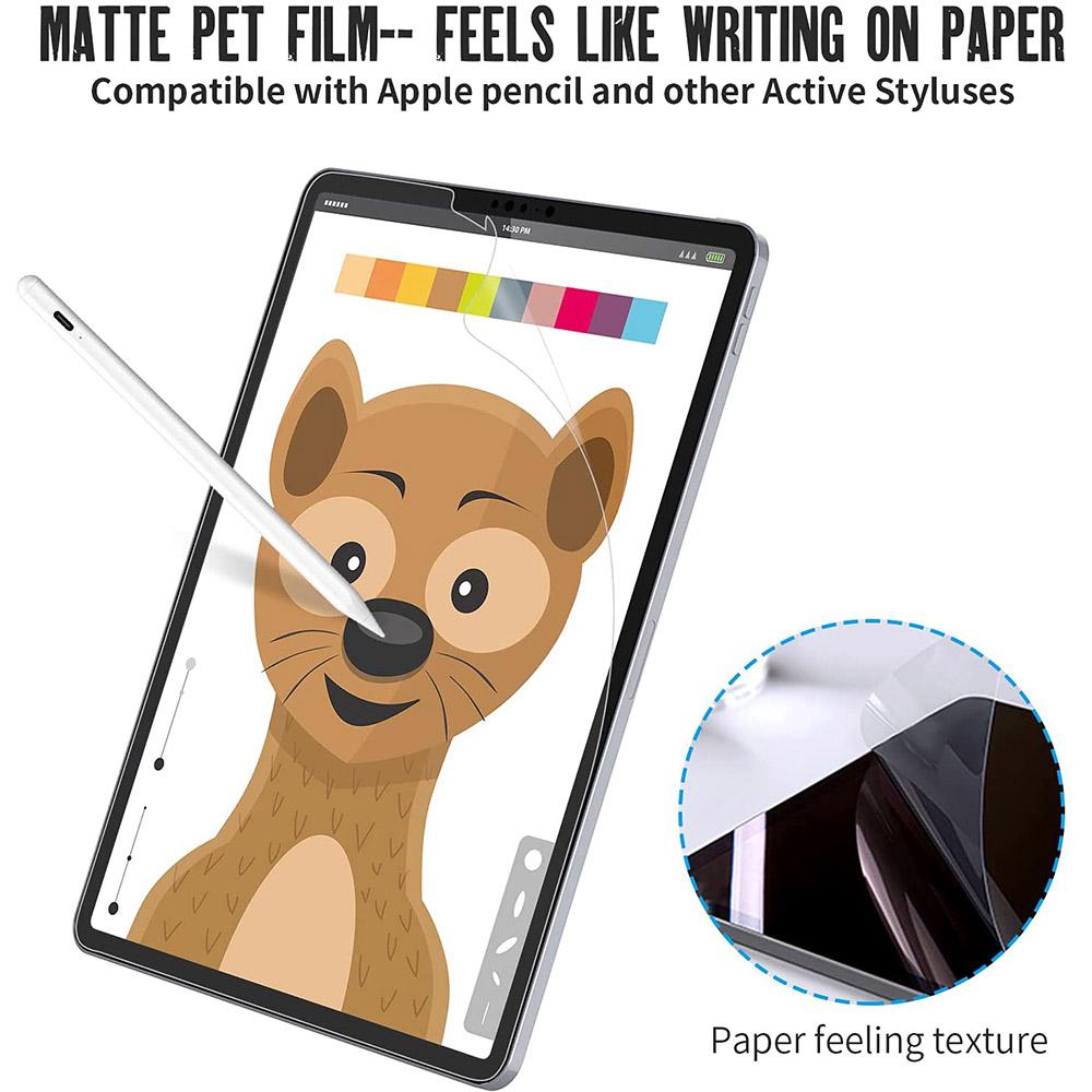 2PCS Papel Como Filme Para Samsung Galaxy Tab A A7 A8 S4 S5E S6 S7 S8 Lite Plus FE 8.0 8.4 10.1 10.5 11 12.4 Protetor de Tela