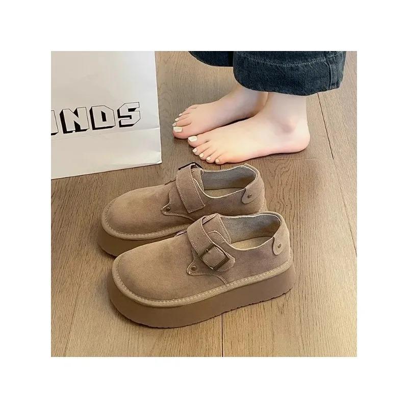 

Жіноче взуття Платформа Жіноче взуття Повсякденні кросівки Круглий носок Лофери з хутром Мілка горловина Сліпони Всесезонні Клоги Плаття Нове 37 бежевий