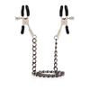 Female Labia Clitoris Nipple Clamp With Chain Stimulator Metal Long Nipple Clips Breast Bondage Restraint Slave Sex Toy