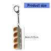 Whimsical Bread Shaped Keychain Jewelry Accessory PVC Construction Compact Decoration For Keys Bags Enthusiasts