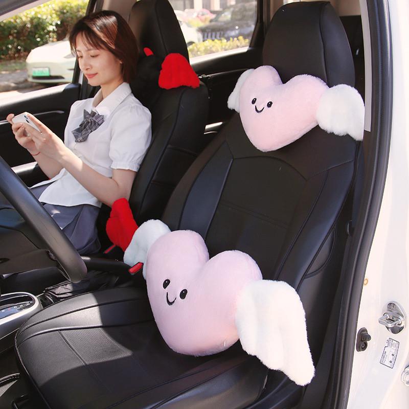 Demons Angels Car Neck Waist Support Pillows Plush Toy Stuffed Doll Gift Kids