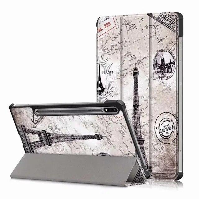 Für Samsung Galaxy Tab S7 Plus 12,4 SM-T970 T975 Tablet Flip Smart Fall für Samsung S7 11 Zoll SM T870 T875 Klapp Ständer Fall