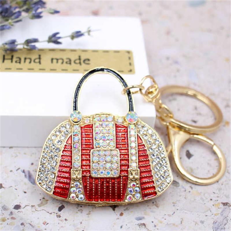 Fashion Cute Crystal Women Rhinestone Bag Lady Wedding Jewelry Trinket Car Girl Gift Bag Charm