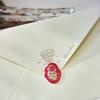 1pc Rose Garden Flat Stickers, Wax Seal Effect Decals, 3D Envelope Sealing Journal Supplies